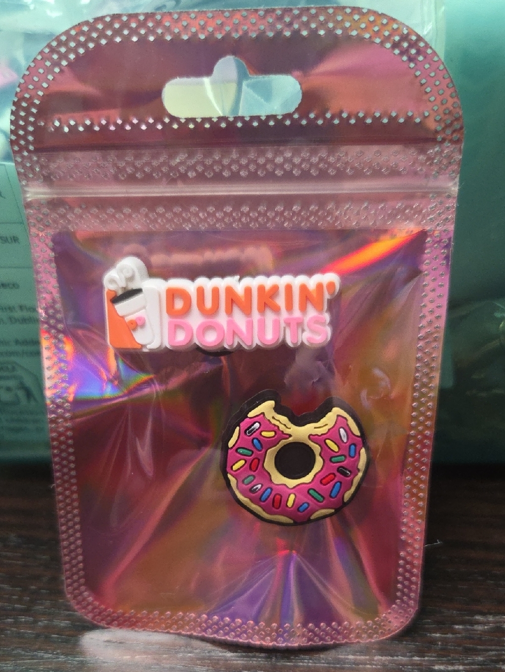 CROCS /Bogg Purse Pink Donut Jibbitz Charm with Multicolor Sprinkles